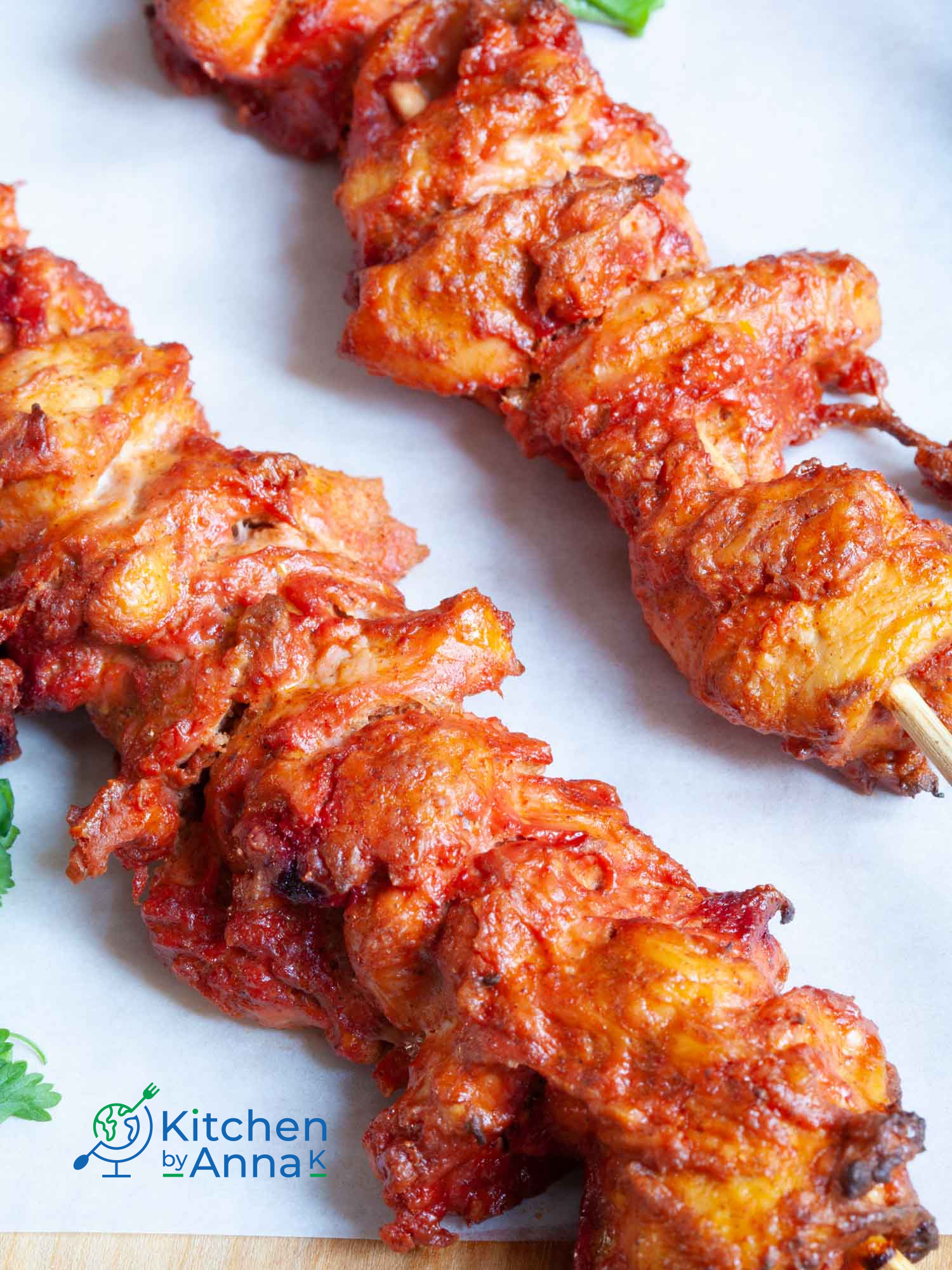 Tandoori chicken kebabs