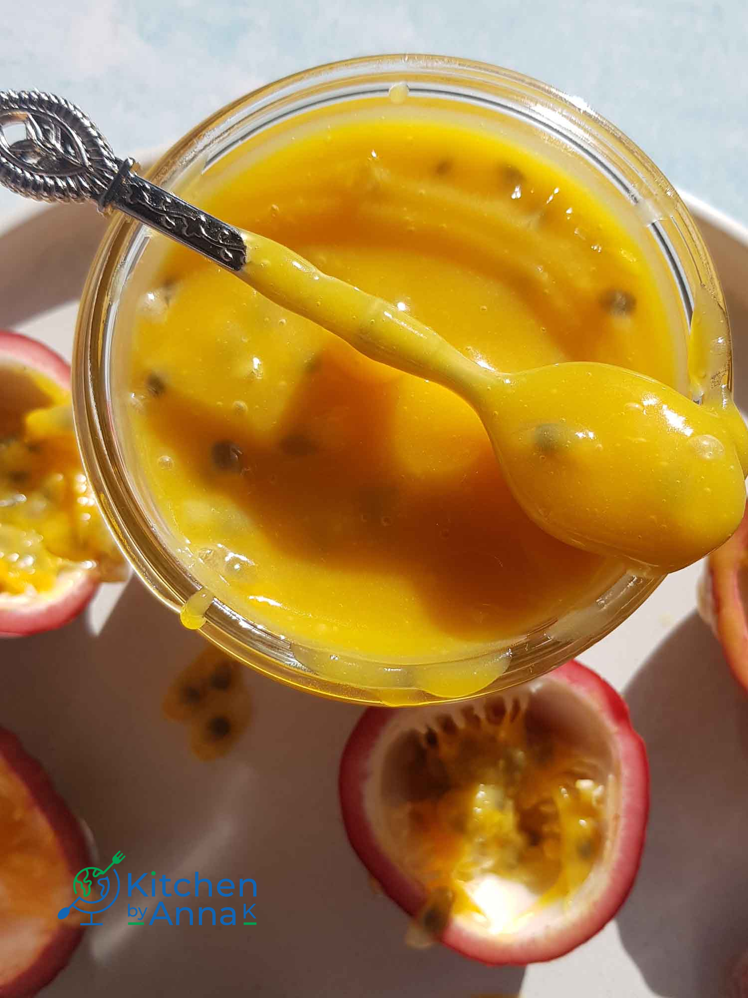 Passion fruit curd