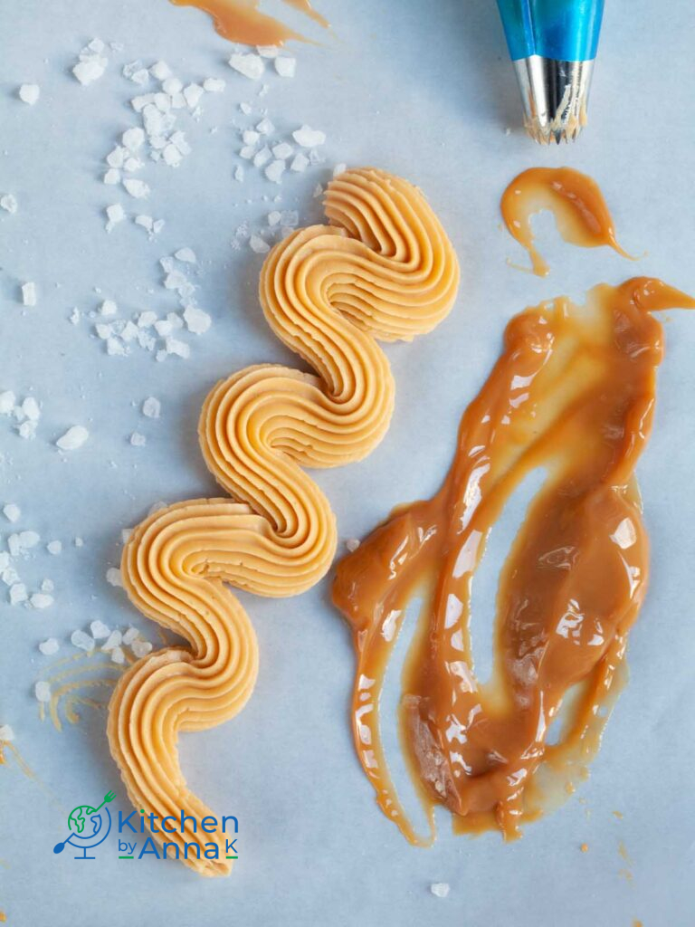 Salted caramel buttercream frosting